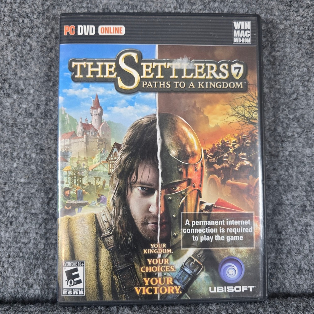 The Settlers 7:‎ Paths to a Kingdom PC DVD-ROM Ubisoft Strategy Game